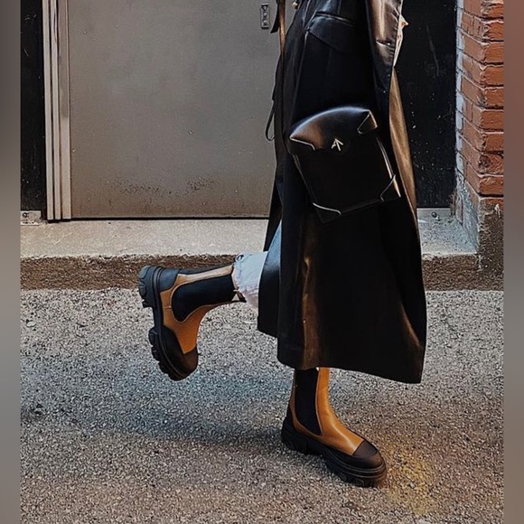 GANNI brown and black boots - Picture 5 of 10